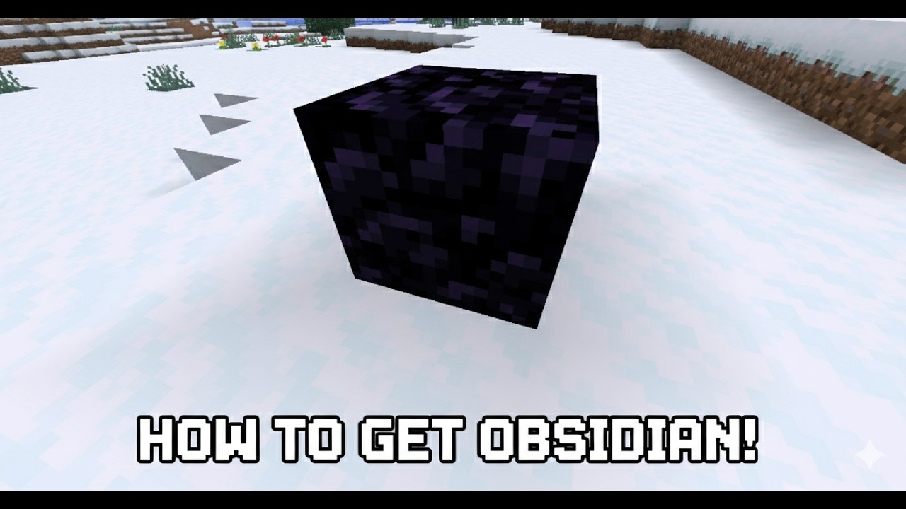 How To Make Obsidian In Minecraft! (BEDROCK/JAVA) - YouTube