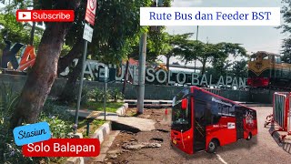 Batik Solo Trans Route List and Bus Stop Location at Solo Balapan Station. Accessible to Tirtonad...