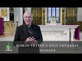 Bishop vetters holy thursday message 2024