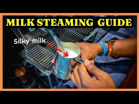 LEARN How to steam milk for latte art Perfectly  (Barista training for beginners)