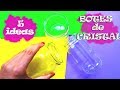 5 IDEAS PARA RECICLAR BOTES DE CRISTAL - RECICLAJE CREATIVO - PASO A PASO