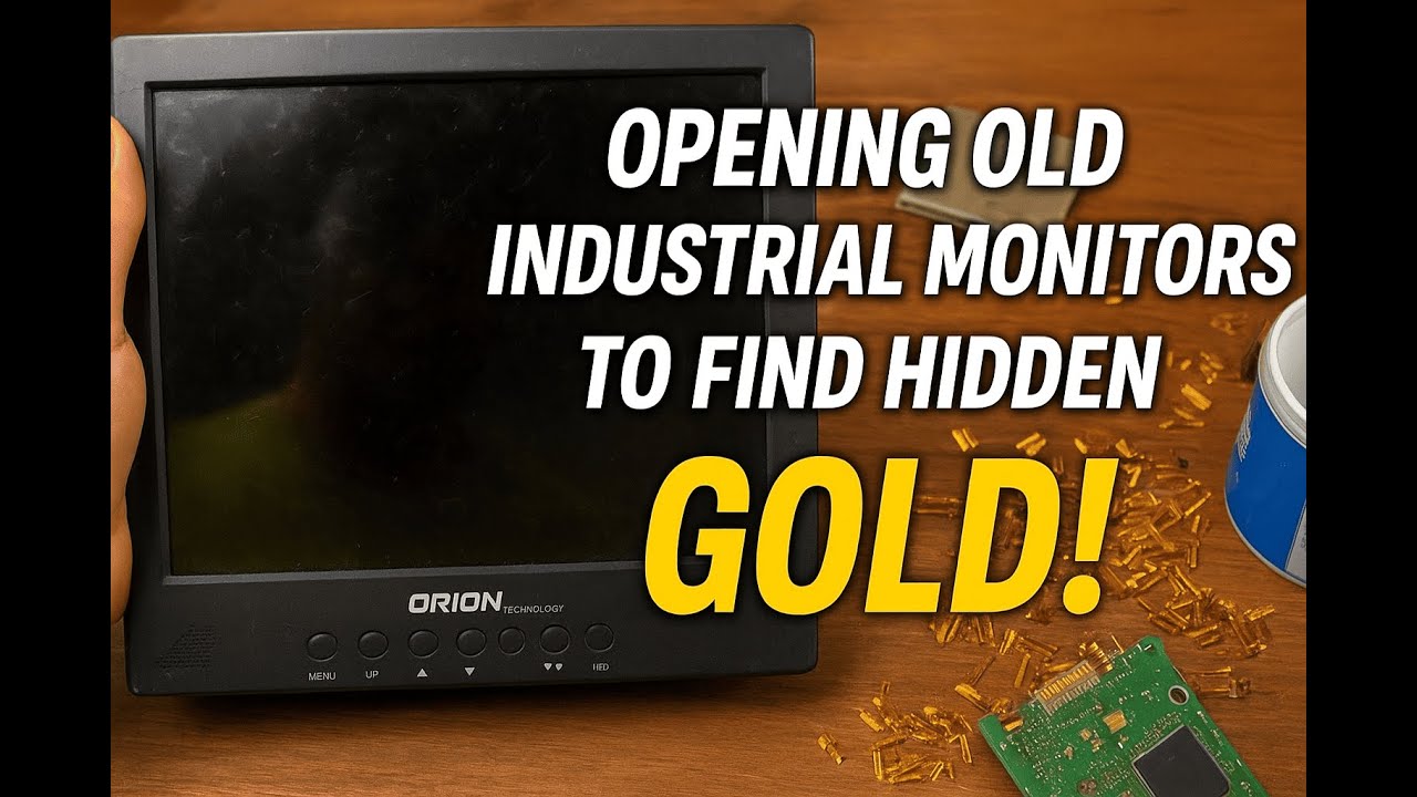 Solid Gold Computer Monitor Opening Old Industrial Monitors to Find Hidden Gold! - YouTube