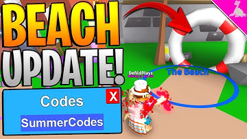 MYTHICAL BEACH CODES UPDATE IN ROBLOX MINING SIMULATOR! *Free Mythical Scythe!*