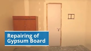 How to Easily Repair Gypsum Board