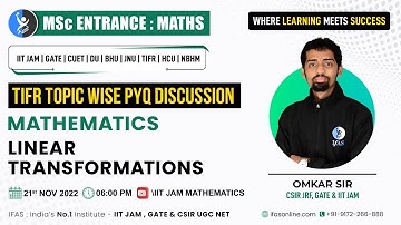 𝐋𝐢𝐧𝐞𝐚𝐫 𝐓𝐫𝐚𝐧𝐬𝐟𝐨𝐫𝐦𝐚𝐭𝐢𝐨𝐧𝐬 | 𝐓𝐈𝐅𝐑 𝐓𝐨𝐩𝐢𝐜𝐰𝐢𝐬𝐞 𝐏𝐘𝐐 𝐃𝐢𝐬𝐜𝐮𝐬𝐬𝐢𝐨𝐧 | 𝐌𝐚𝐭𝐡𝐞𝐦𝐚𝐭𝐢𝐜𝐬 | 𝐈𝐅𝐀𝐒