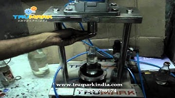 semi automatic crown capping machine, bottle crowning machine, crown corking machine, crown capper