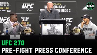 UFC 270: Francis Ngannou vs. Ciryl Gane have wild Pre-Fight Press Conference