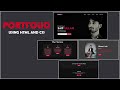 Make Personal Portfolio Using HTML &amp; CSS only
