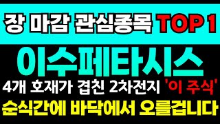 이수페타시스 최악의 시나리오로 가는건가?
