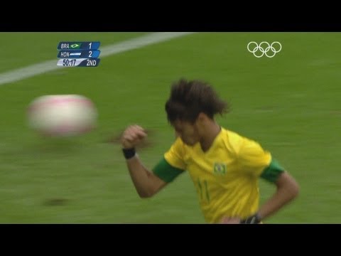 Brazil 3 - 2 Honduras - Olympic Football Quarter-Finals | London 2012 Olympics