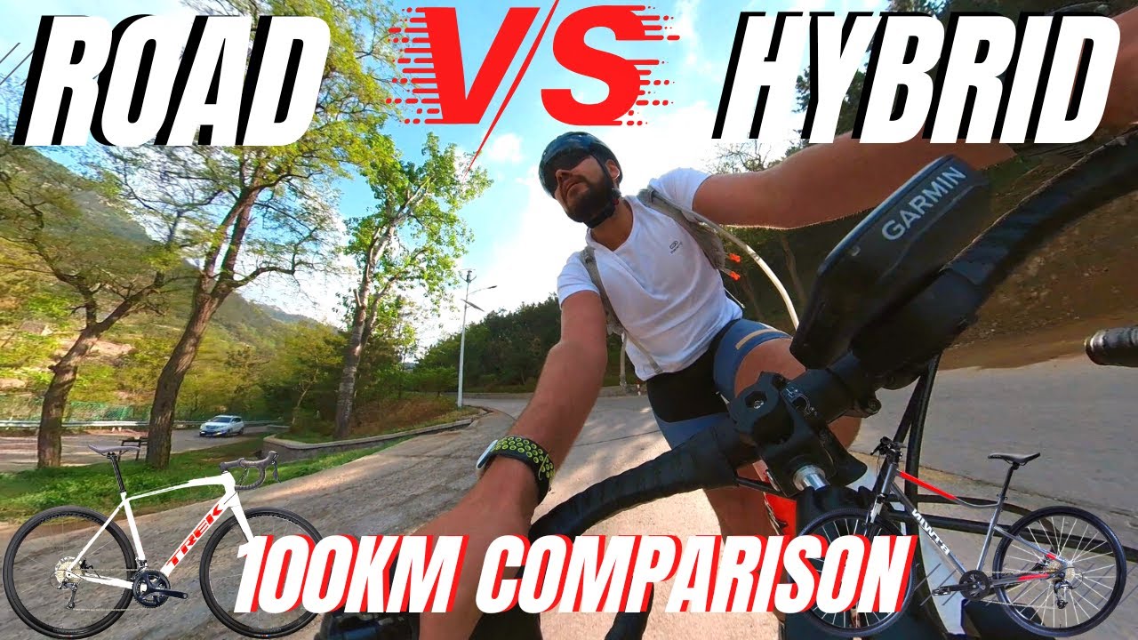 Road Bike Vs Hybrid Bike - 100Km Mega Comparison - Cycling In Qingdao, China