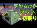 夏キャンプに最適！ワンタッチテント2～4人用（Night Cat）コスパ良しでこれは使える！！