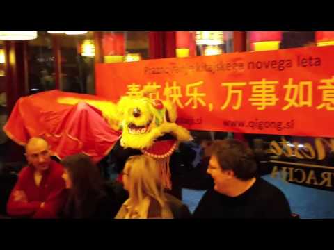 Levji ples na praznovanju kitajskega novega leta v Ljubljani, februar 2016