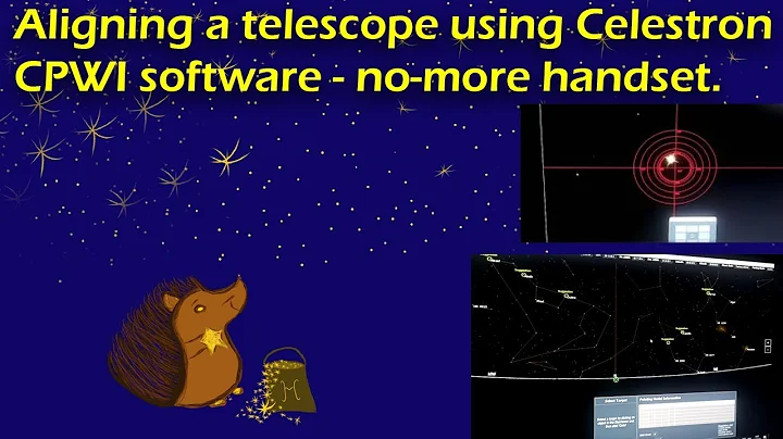 Aligning a telescope using Celestron CPWI software - LCM 130SLT Astro Fi Sharpcap