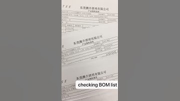 checking BOM list
