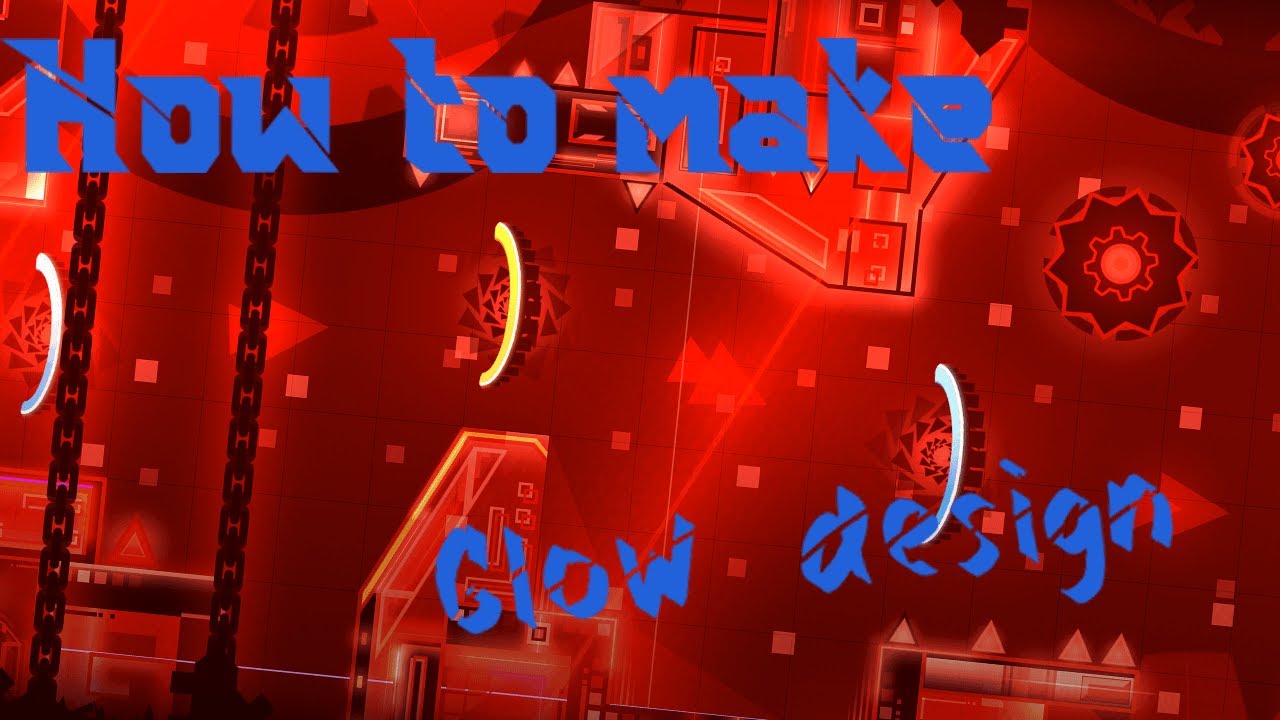 How to make glow design in Geometry dash - YouTube