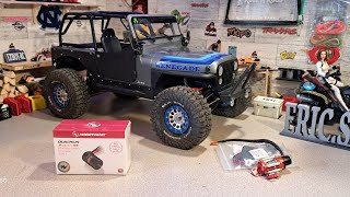 AXIAL SCX10.3 CJ7 How to install the 2 speed with a Hobbywing fusion 1800kv & Amazon winch.