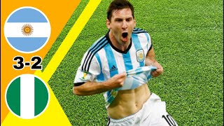 مباراة مجنونة/ الأرجنتين ~ نيجيريا 3-2 كأس العالم 2014 وجنون رؤوف خليف جودة عالية 1080i
