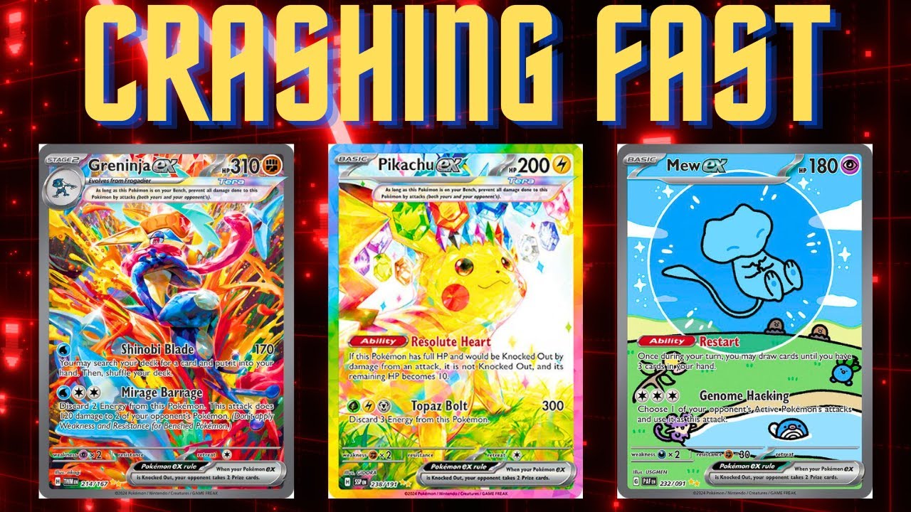 why are pokemon cards dropping in price Pokemon Card Market CRASH