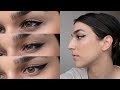 3 different looks - winged eyeliner for hooded eyes