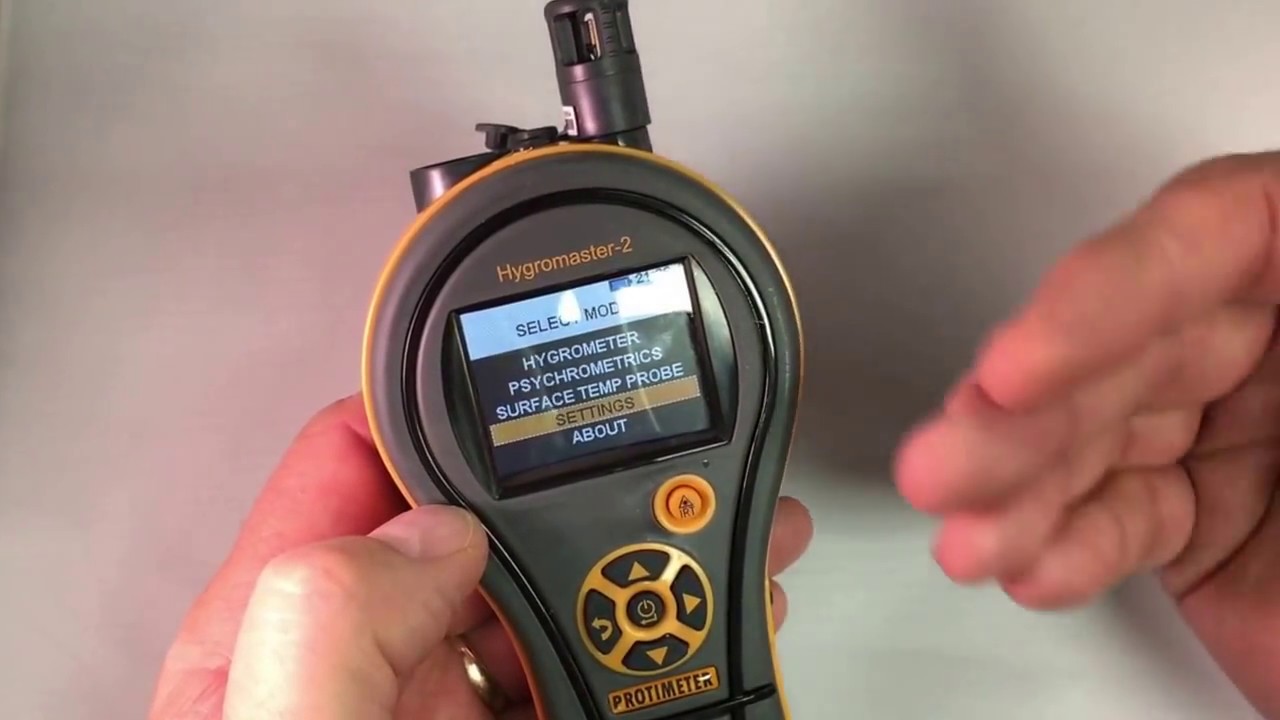 Protimeter HygroMaster 2 Moisture Meter Demonstration of HygroMaster