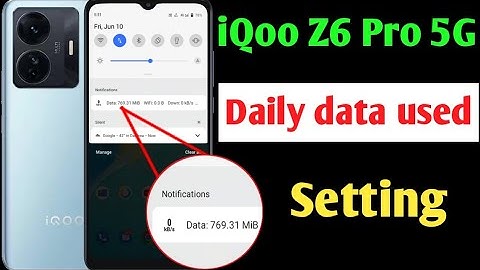 iQOO Z6 Pro 5G daily data use Kaise dekhe / iQOO Z6 Pro 5G daily data used setting / iQOO Z6 Pro 5G