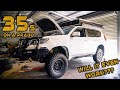 First Aus Prado 150 on 35s - 1” Bodylift - Brake Tests