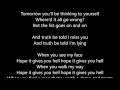 The All American Rejects - Gives You Hell - Lyrics Scrolling