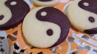 Checkerboard. Yin yang. Zebra stripe cookies, è·³æ£‹ç›¤, é™°é™½, ç­é¦¬çµ›ç´‹æ›²å¥‡
