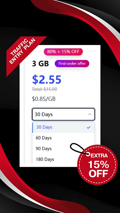 KindProxy Black Friday Deal: Sitewide 15% OFF   120GB Mega Traffic Plan at $0.85/GB