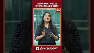 Meta's Twitter Competitor Threads Hits 100 Million Sign-ups In 5 Days | Instagram New App | #shorts