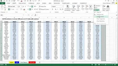 Excel Magic Trick 1242: Transform Large Data Set to Final GDP Report: TTC, MATCH, Filter & Format