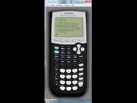 Video: Hur ritar man på en TI 83 Plus?