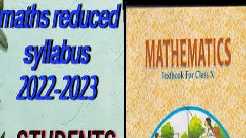 Class 10 Maths Reduced Syllabus 2022-2023 | NCERT CBSE | @Fun n learn 🔥🔥🔥