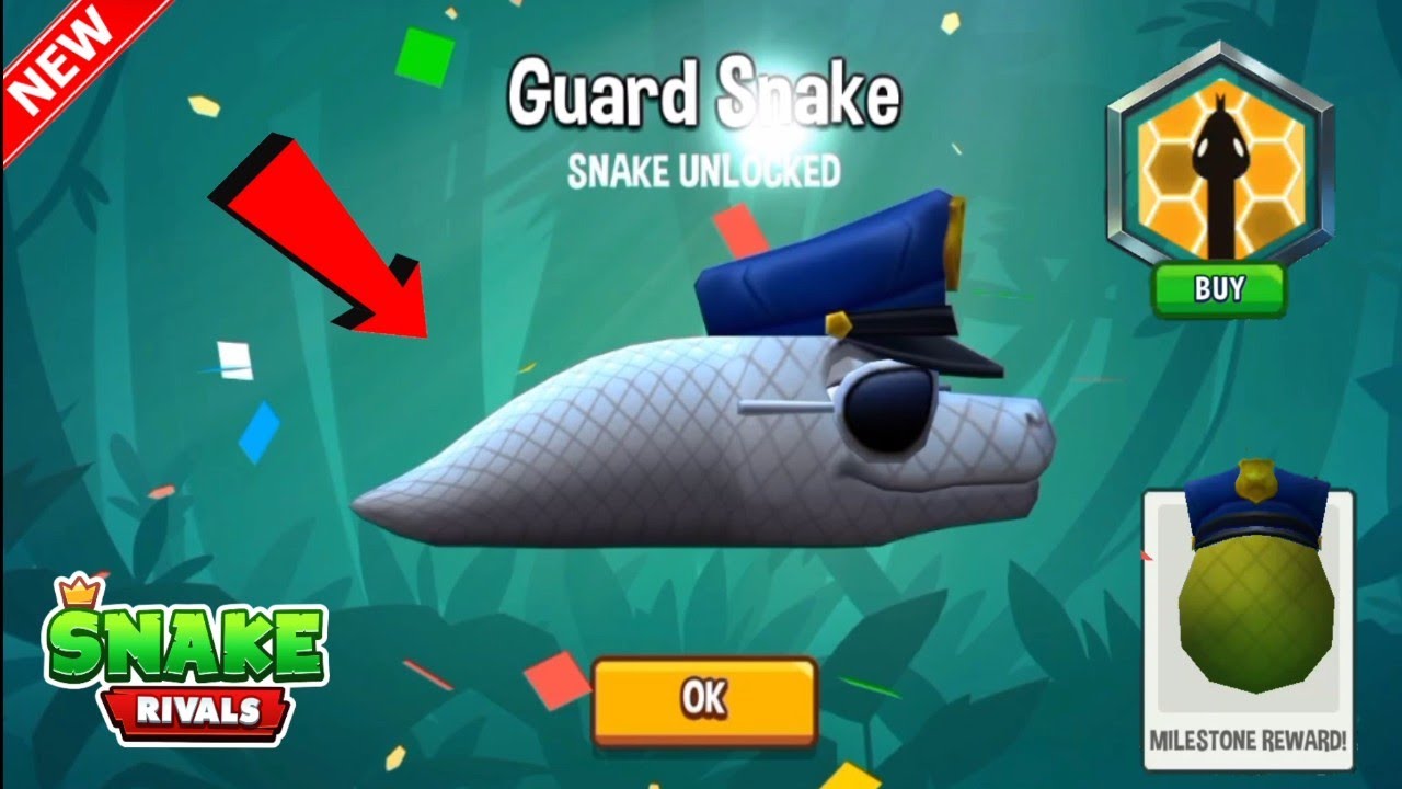Snake Rivals : New Guard Snake & Speedtrail & Milestone egg Unlocked!