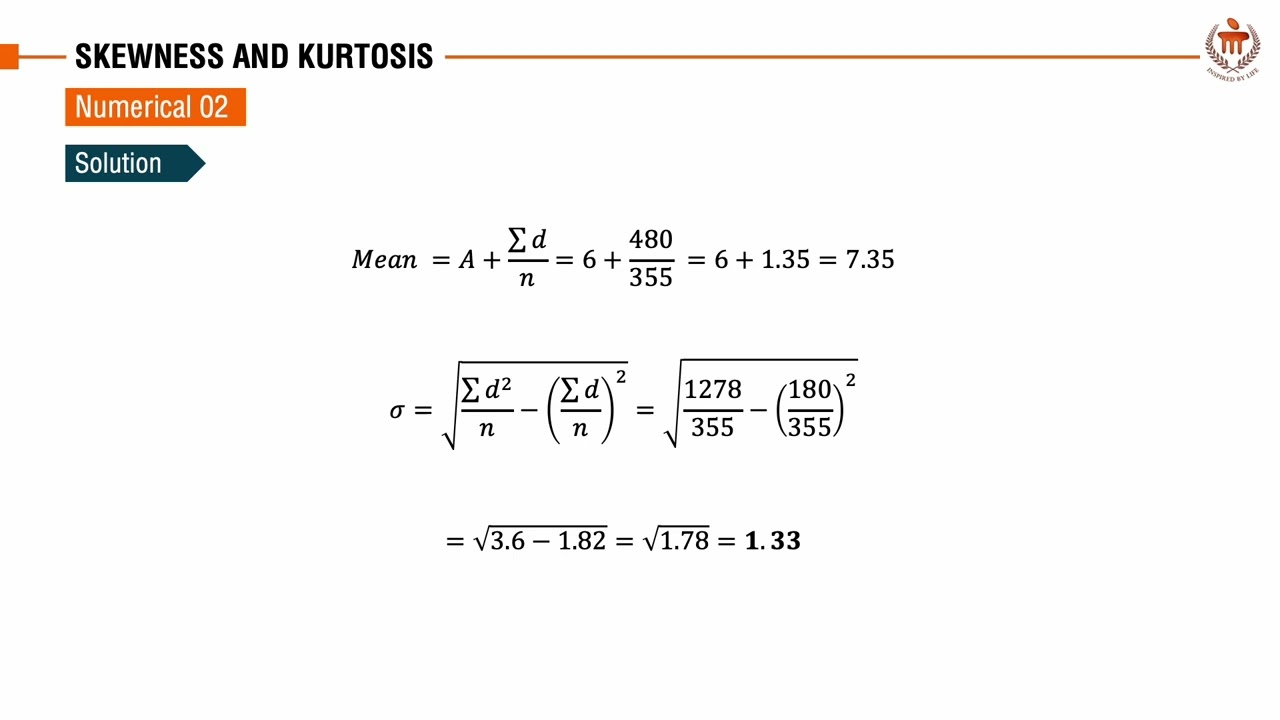 Skewness and Kurtosis | Quantitative Methods in Management
