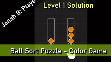 Ball Sort Puzzle - Color Game Level 1 Solution