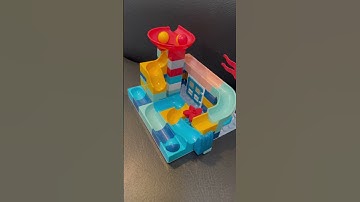 Oddly Satisfying Video 🟡 Marble Run Race Slide Building Blocks