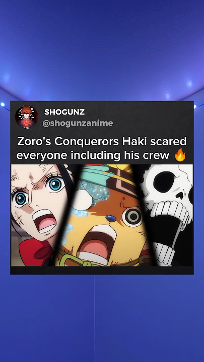 Zoro's Conqueror's Haki scares everyone 🔥😱 #shorts #anime #onepiece #luffy #zoro #sanji