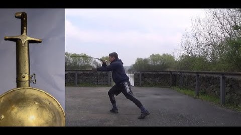 Shamshir & Separ: 2 horizontal cuts from a highguard to a crossguard over the neck (Lesson 16)