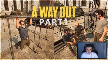 A WAY OUT Walkthrough PART1 The Beginning Commentary + WEBCAM