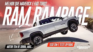 Nova RAM RAMPAGE REBEL 4x4 na trilha! Teste Offroad de verdade! Bateu a Ford Maverick e Fiat Toro?