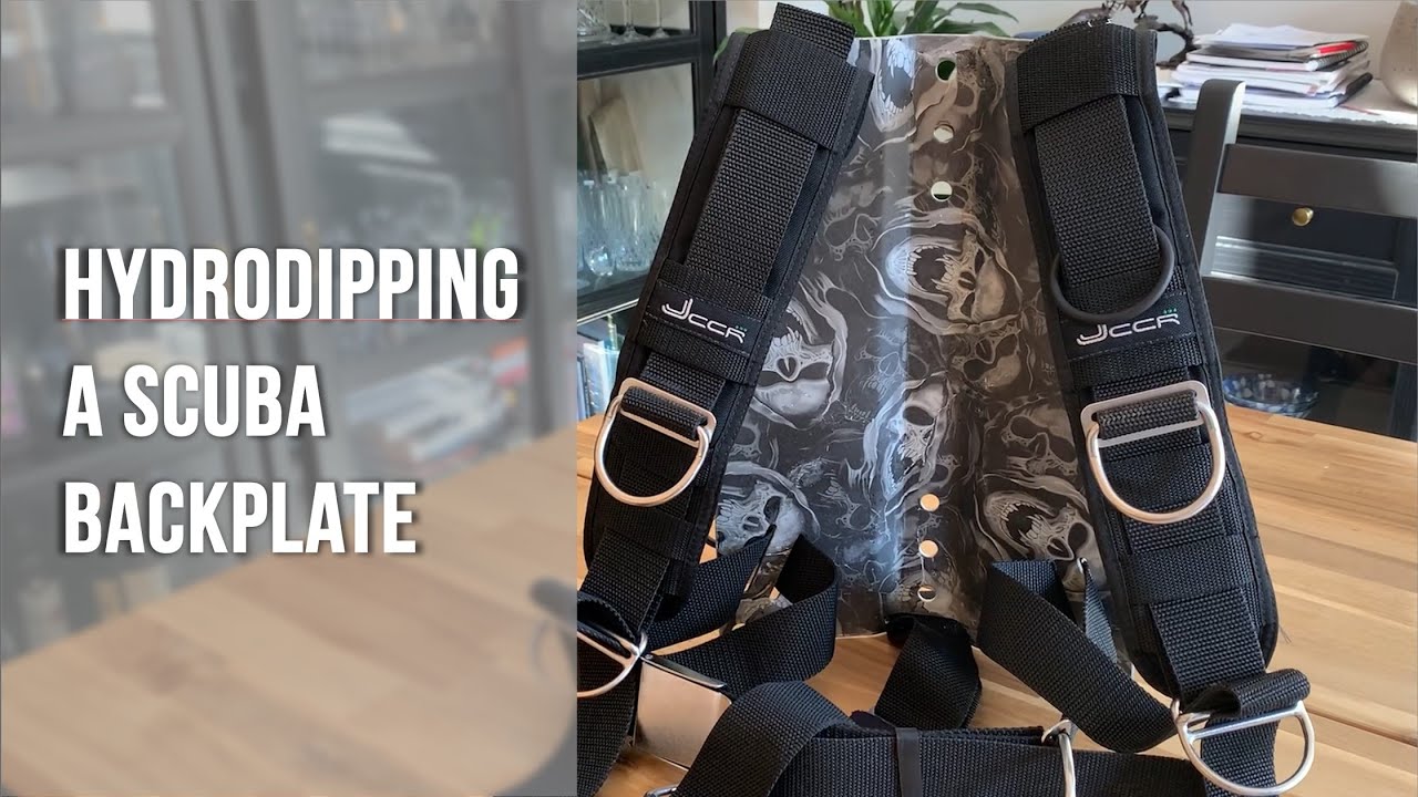 Hydrodipping a Scuba Backplate - YouTube