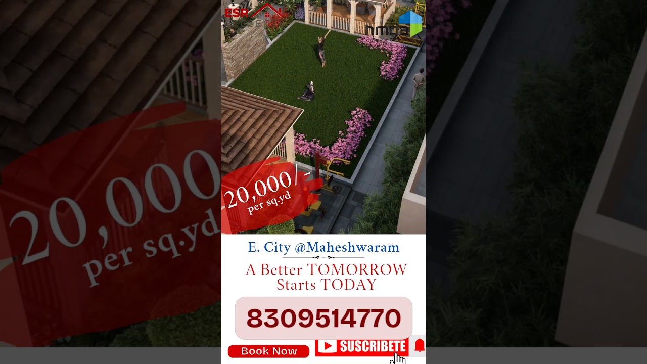 OPEN your futur invest in open plots TODAY"📍E. City @Maheshwaram✅Clear Title 📞Call Now :8309514770