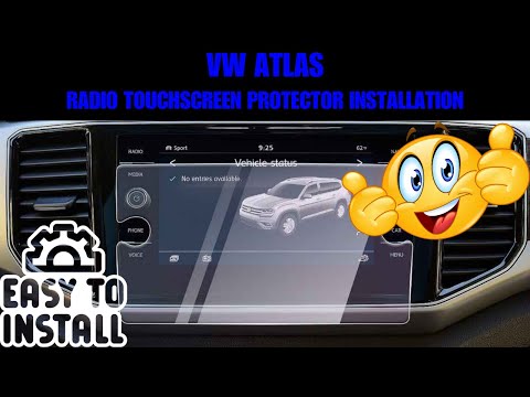 2018 VW Atlas - How to install a screen protector on your radio