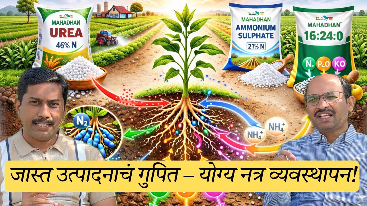 जास्त उत्पादनाचं गुपित – योग्य नत्र व्यवस्थापन!