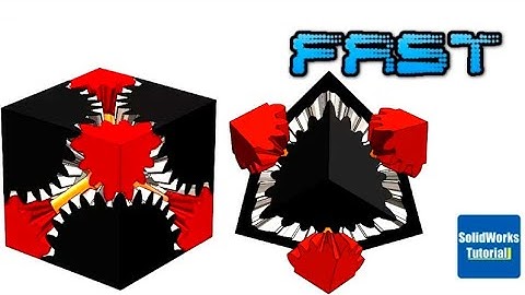 39- Fast version SolidWorks Video: bevel gears cube puzzle