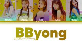 Saturday 세러데이 Bbyong 뿅 Color Coded Lyrics Pt-Br Rom Han