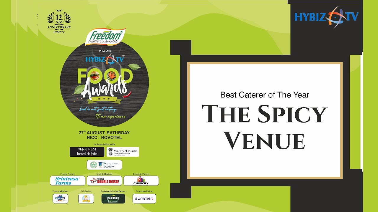 Best Caterer Of The Year | The Spicy Venue | Hybiz tv Food Awards 2022 First Edition