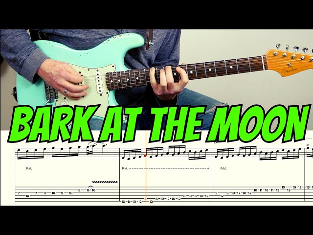 How to REALLY play the Bark at the Moon Guitar Solos [ANIMATED TAB] class=